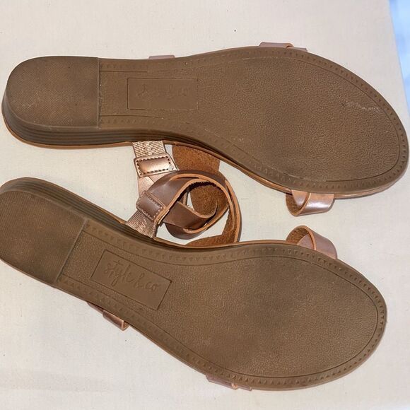 Style & Co. pink slide sandals size 8 - Picture 5 of 7